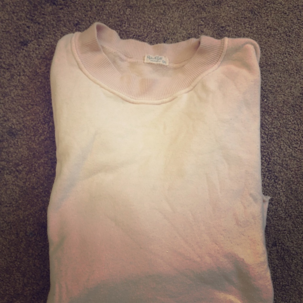 Brandy Melville pink pullover sweatshirt